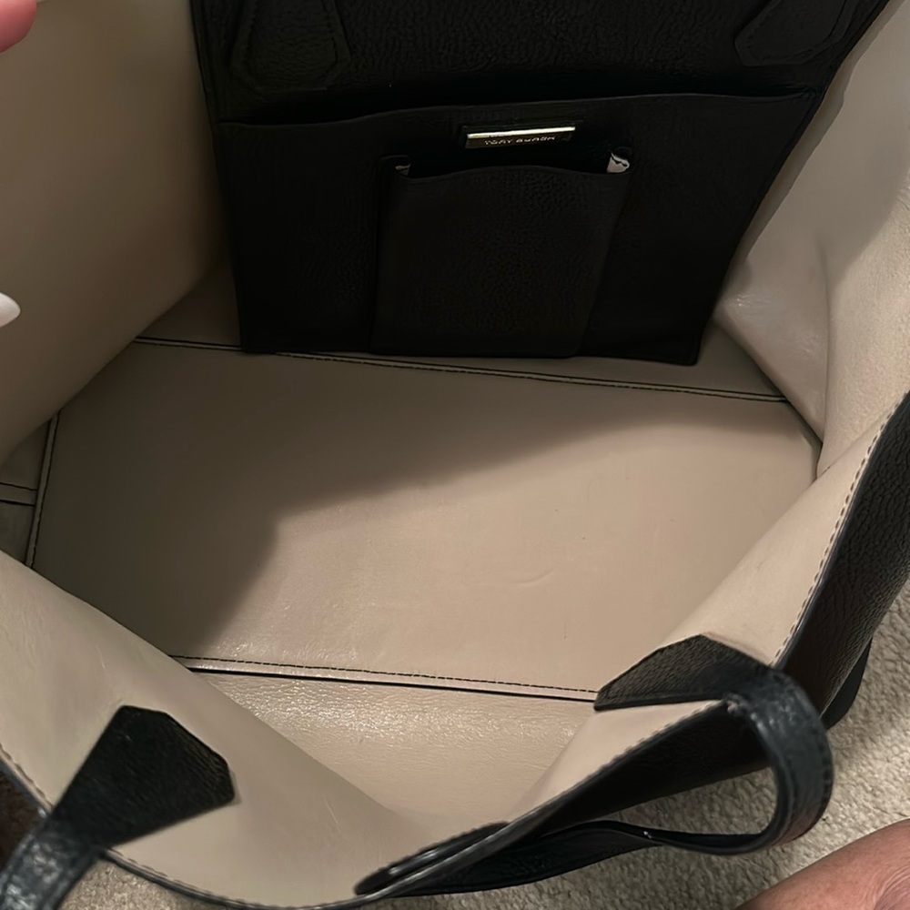 Tory Burch Black Pebbled Leather Hobo - Picture 7 of 9